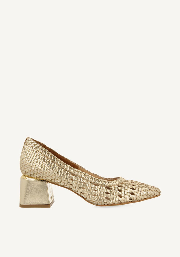 BRAIDED LEATHER PUMPS NITRA
