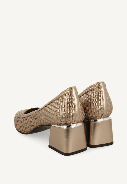 ZAPATOS DE SALÓN TRENZADO PIEL NITRA