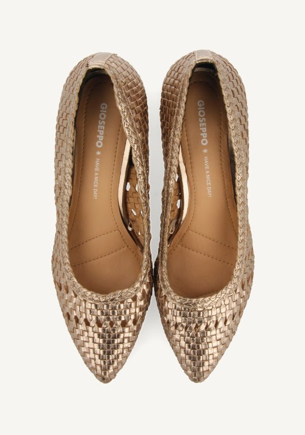 ZAPATOS DE SALÓN TRENZADO PIEL NITRA