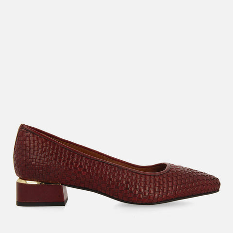 ZAPATOS DE SALÓN TRENZADO PIEL KOMADI