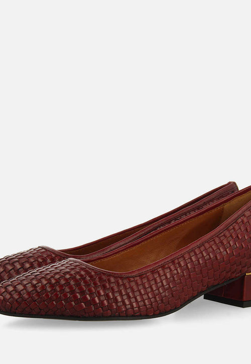 ZAPATOS DE SALÓN TRENZADO PIEL KOMADI
