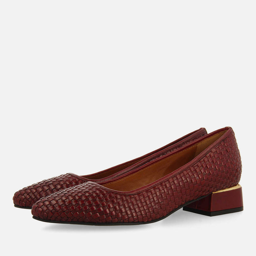 ZAPATOS DE SALÓN TRENZADO PIEL KOMADI