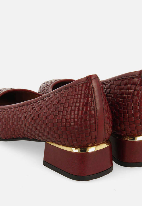ZAPATOS DE SALÓN TRENZADO PIEL KOMADI