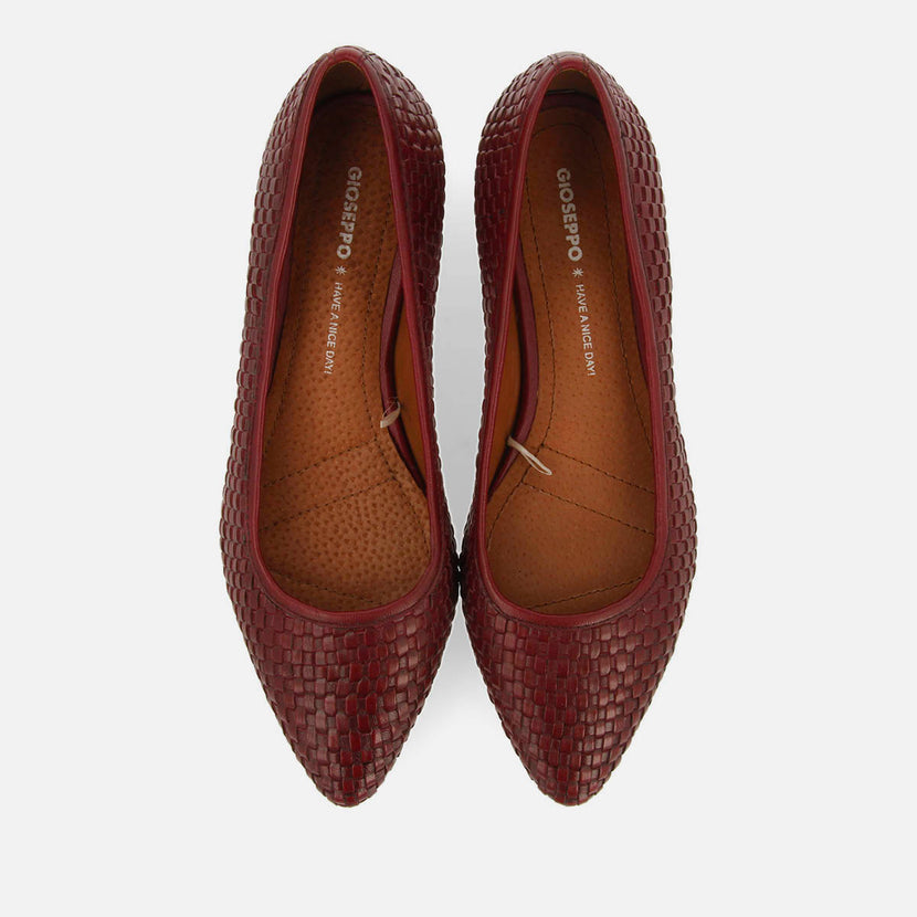ZAPATOS DE SALÓN TRENZADO PIEL KOMADI