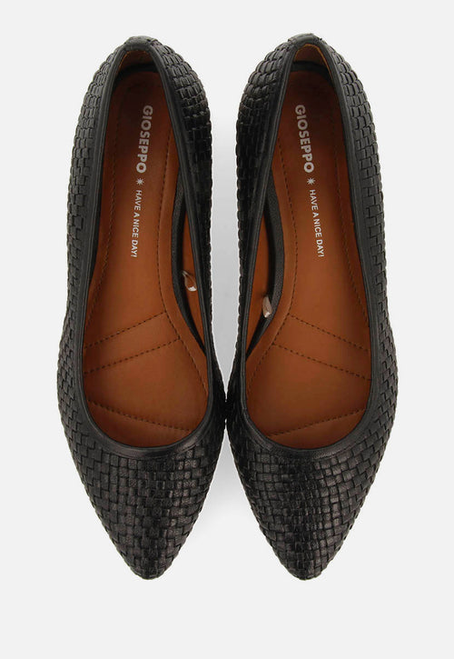 ZAPATOS DE SALÓN TRENZADO PIEL KOMADI