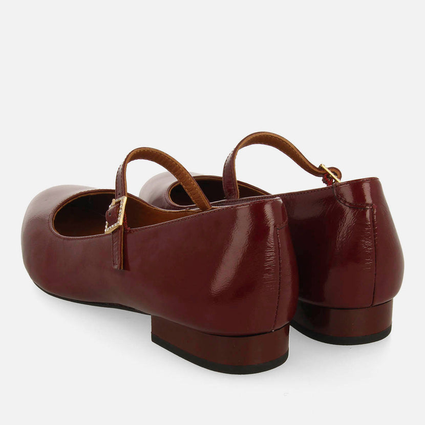 BAILARINAS MERCEDITAS PIEL EFECTO CHAROL TOROJE