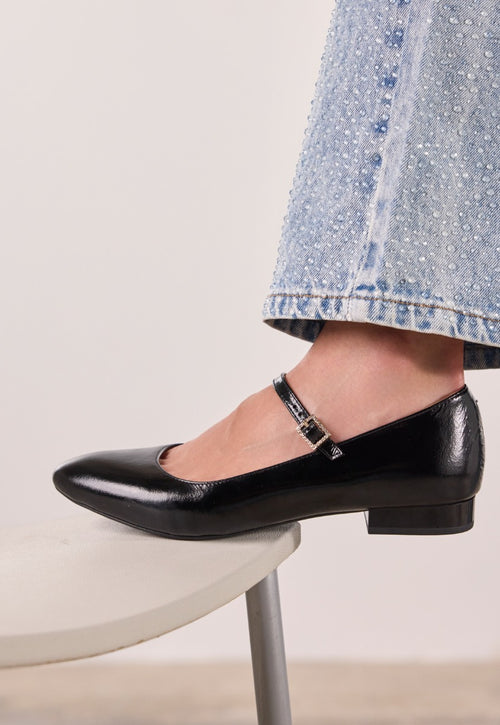 BAILARINAS MERCEDITAS PIEL EFECTO CHAROL TOROJE