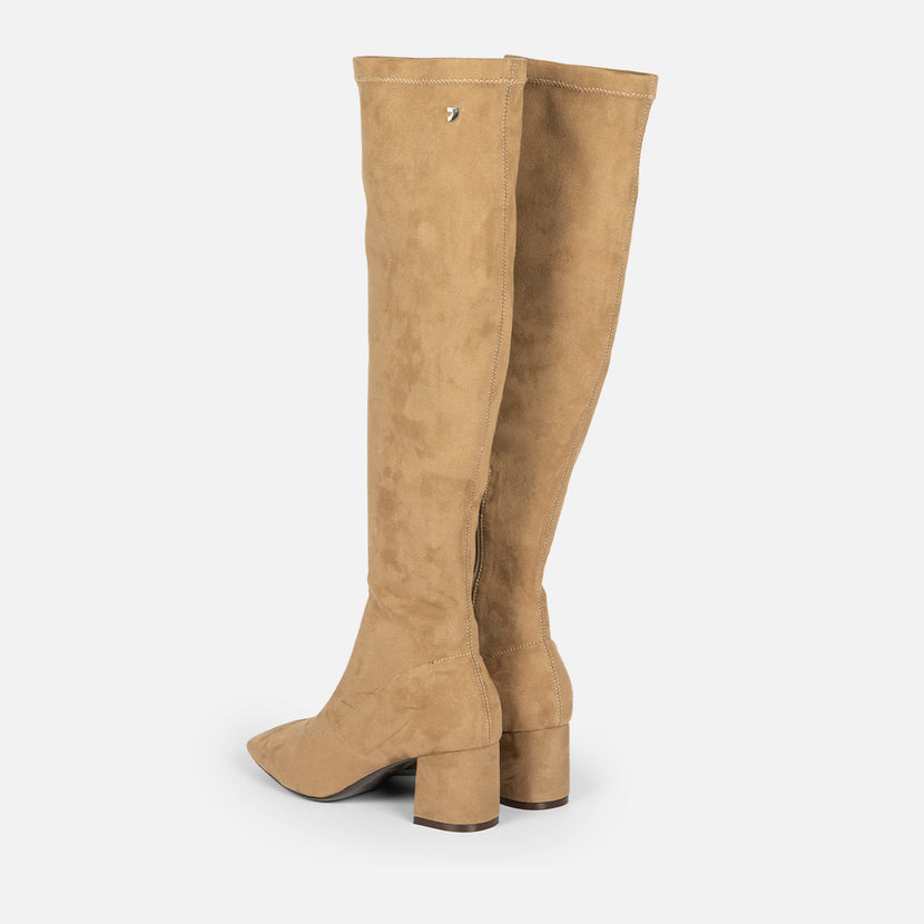 BOTAS ALTAS ELÁSTICAS TACÓN POPRAD