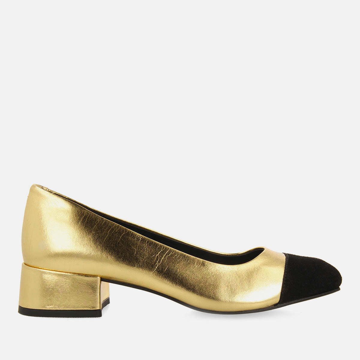 METALLIC LEATHER COURT SHOES AVDEROD