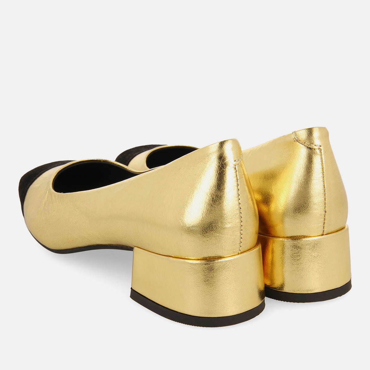 METALLIC LEATHER COURT SHOES AVDEROD