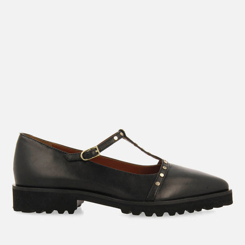 BAILARINAS PIEL CON TACHUELAS Y SUELA TRACK WAYLAND
