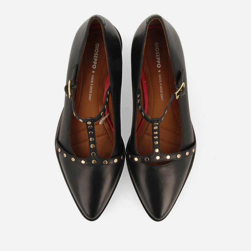 BAILARINAS PIEL CON TACHUELAS Y SUELA TRACK WAYLAND