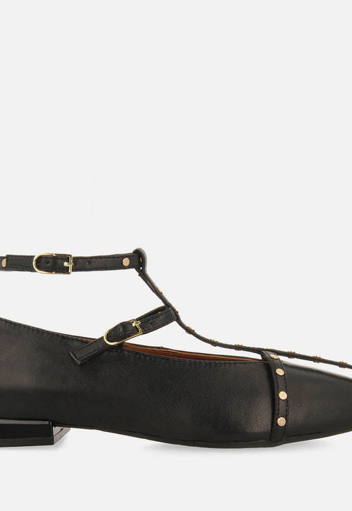 BAILARINAS PIEL CON TACHUELAS KALOCSA