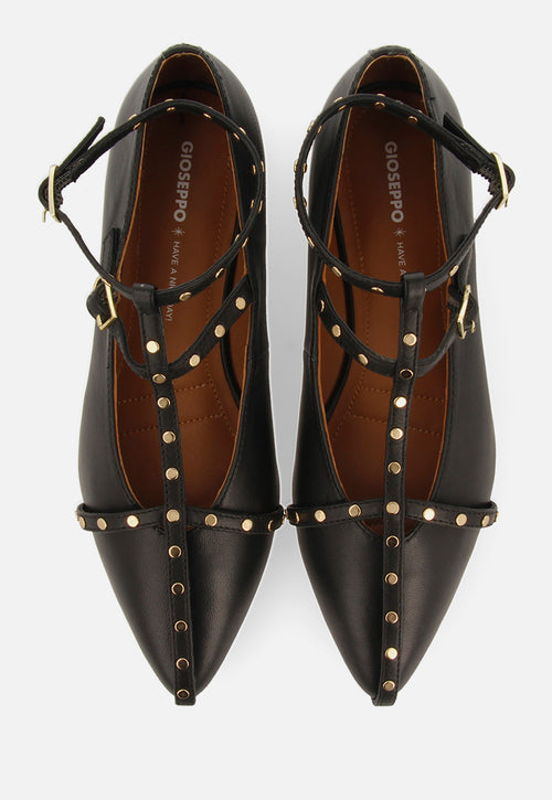 BAILARINAS PIEL CON TACHUELAS KALOCSA