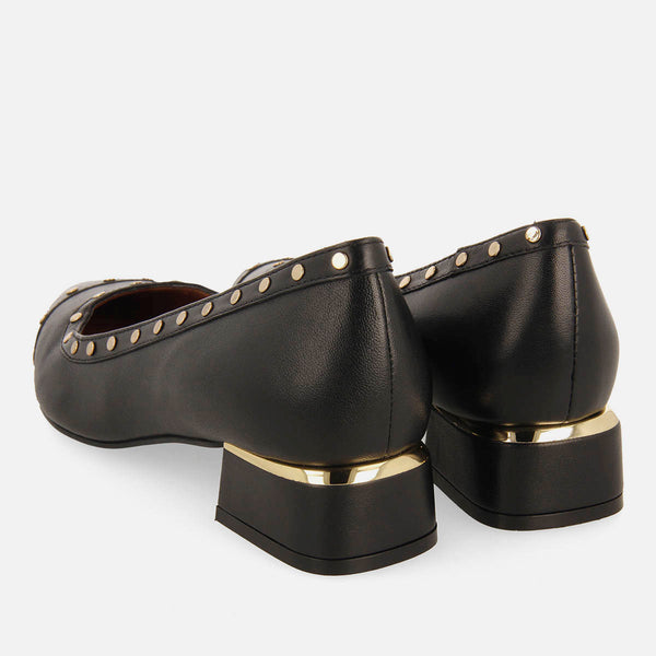 STUDDED LEATHER PUMPS MOSEDE