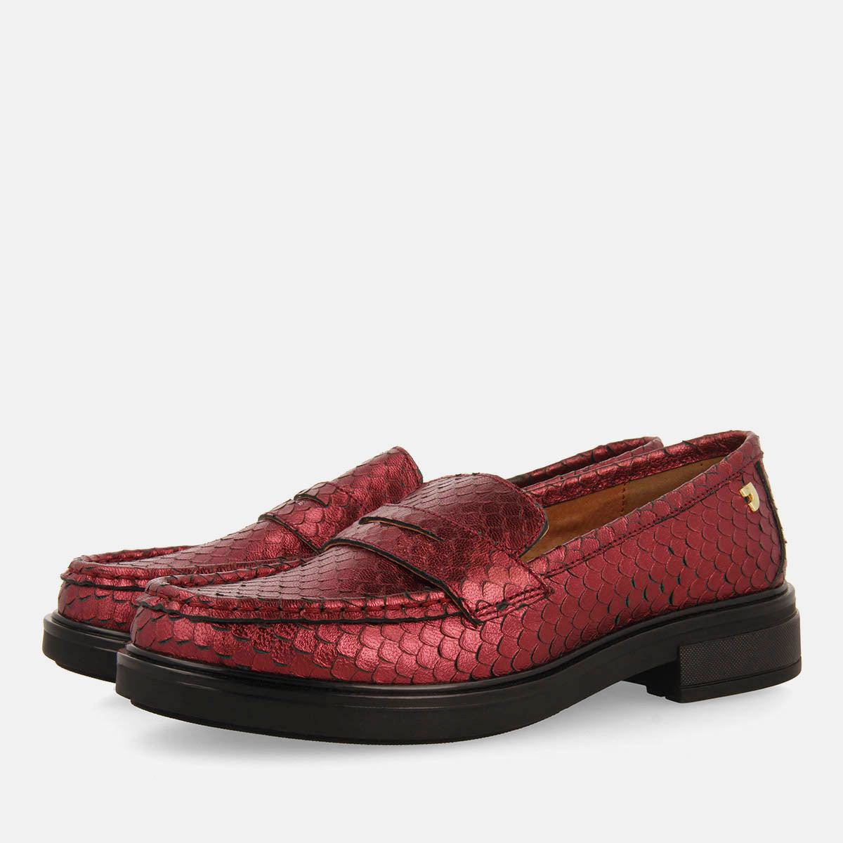 LEATHER LOAFERS WITH MASK ARIETTA