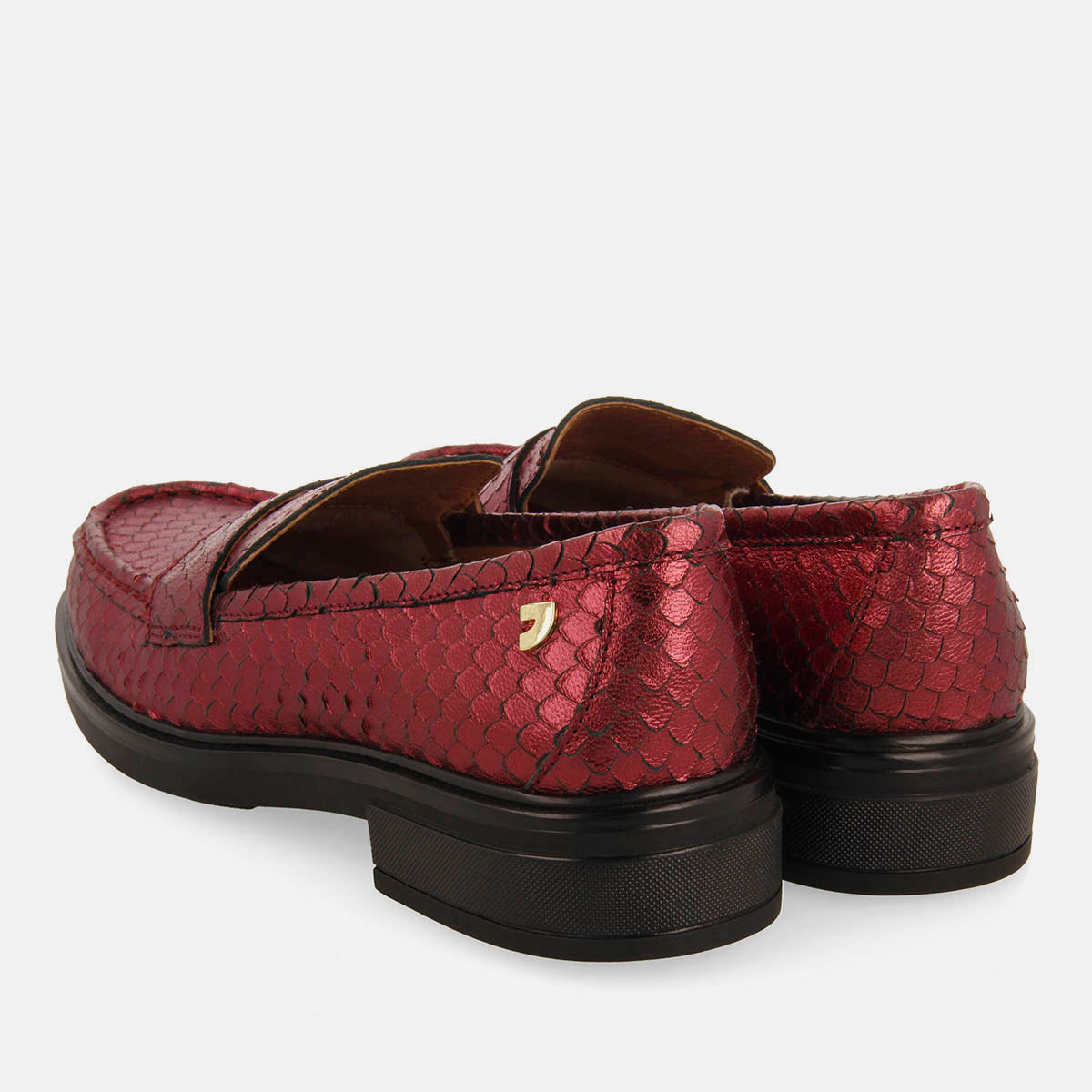 LEATHER LOAFERS WITH MASK ARIETTA