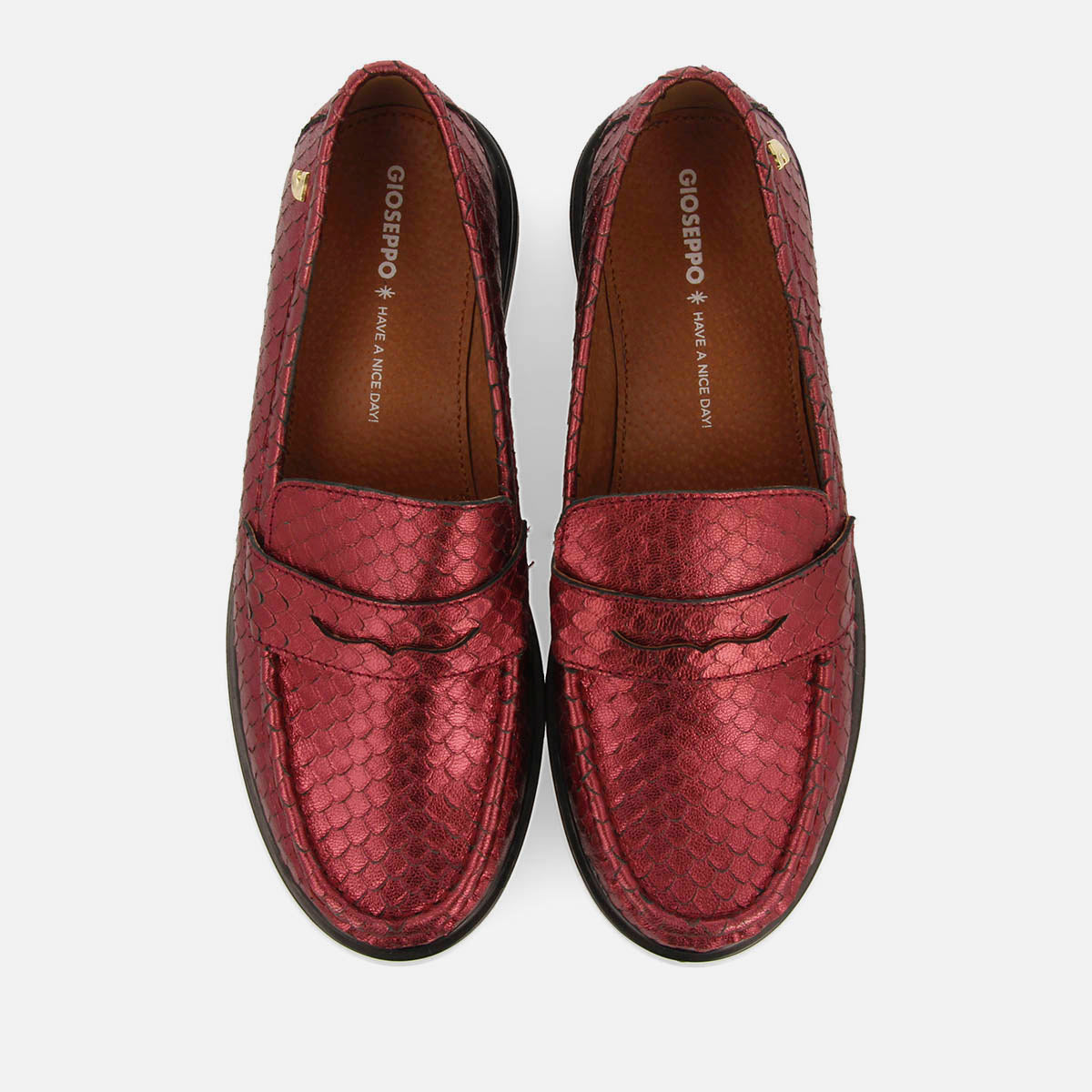 LEATHER LOAFERS WITH MASK ARIETTA
