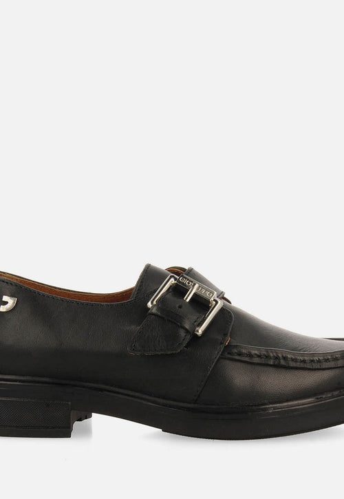 MOCASINES METALIZADOS HEBILLA PIEL KISKORE