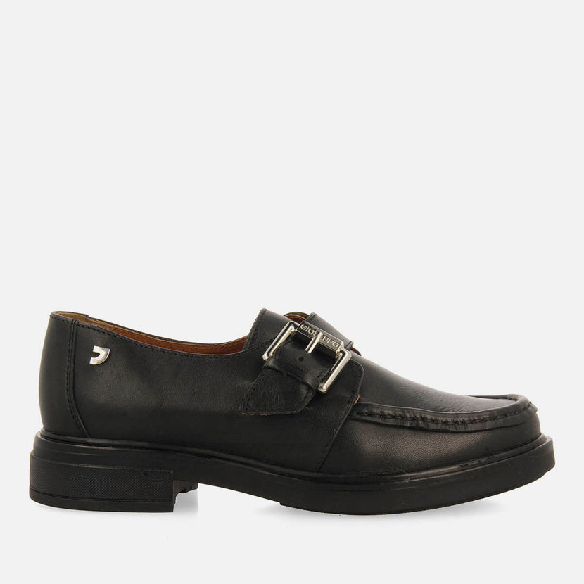 MOCASINES METALIZADOS HEBILLA PIEL KISKORE