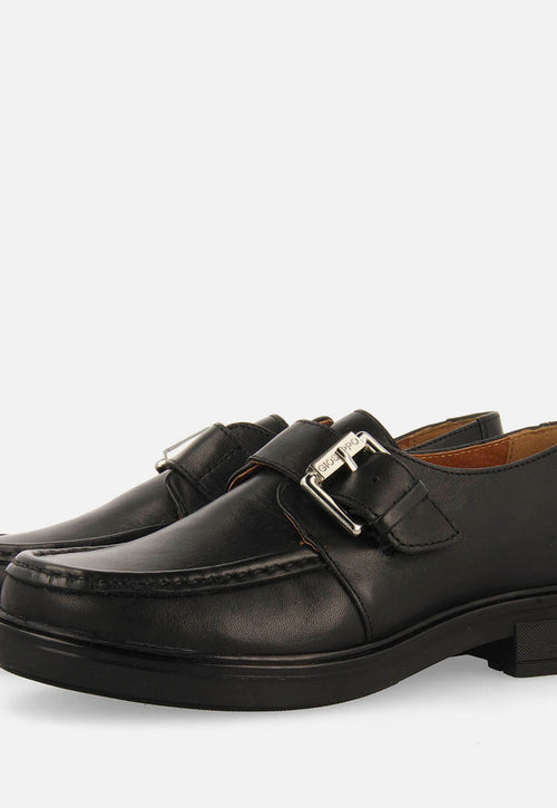 MOCASINES METALIZADOS HEBILLA PIEL KISKORE