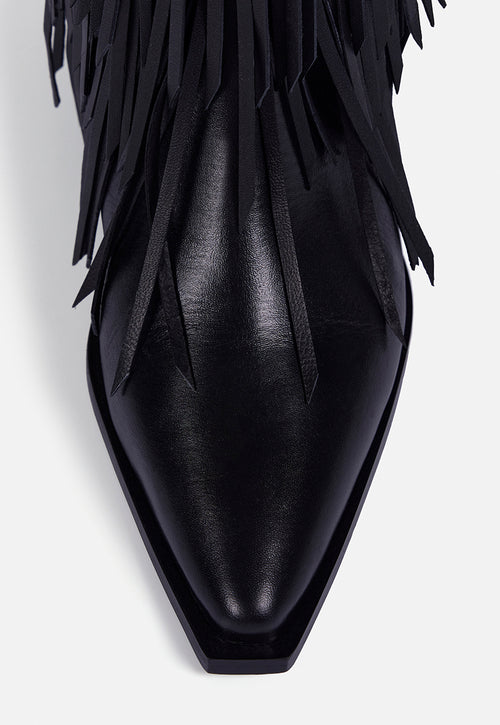 BOTAS TACÓN PIEL FLECOS - NINA BY MARÍA ESCOTÉ