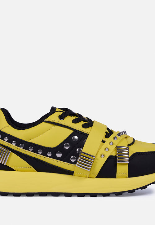 LEATHER SNEAKERS STUDS AND SPIKES - UMA BY MARÍA ESCOTÉ