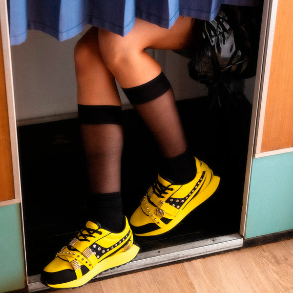 LEATHER SNEAKERS STUDS AND SPIKES - UMA BY MARÍA ESCOTÉ
