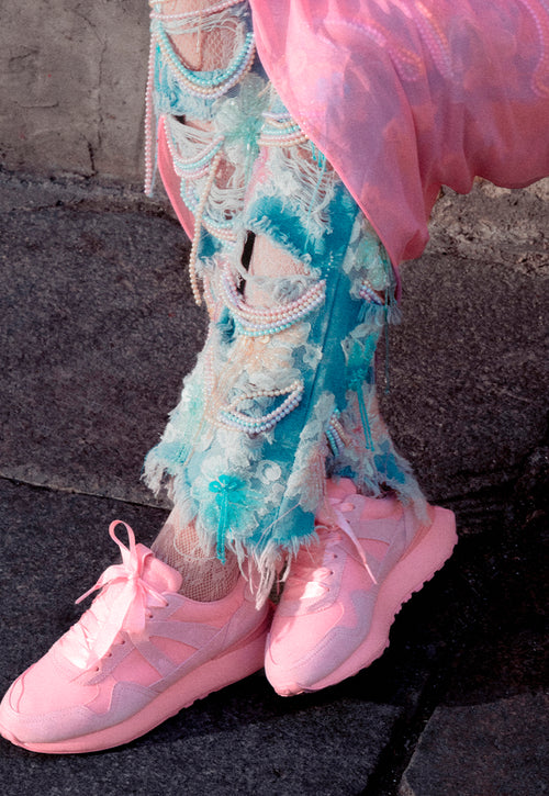 LEATHER SNEAKERS LACES - MARGOT BY MARÍA ESCOTÉ