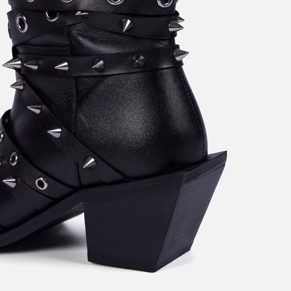 BOTAS TACÓN PIEL TACHAS - ROSETTA BY MARÍA ESCOTÉ