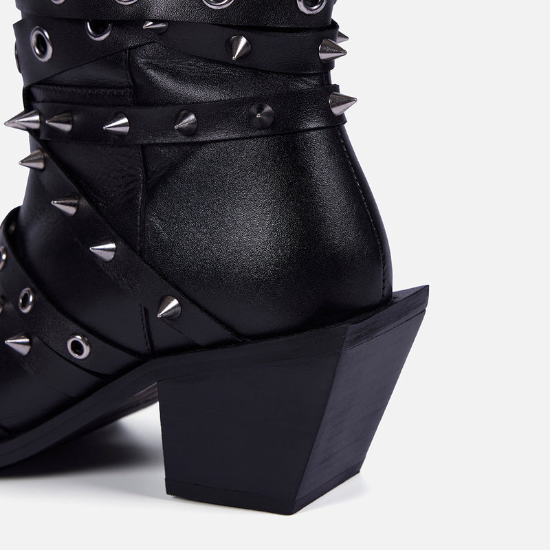 BOTAS TACÓN PIEL TACHAS - ROSETTA BY MARÍA ESCOTÉ