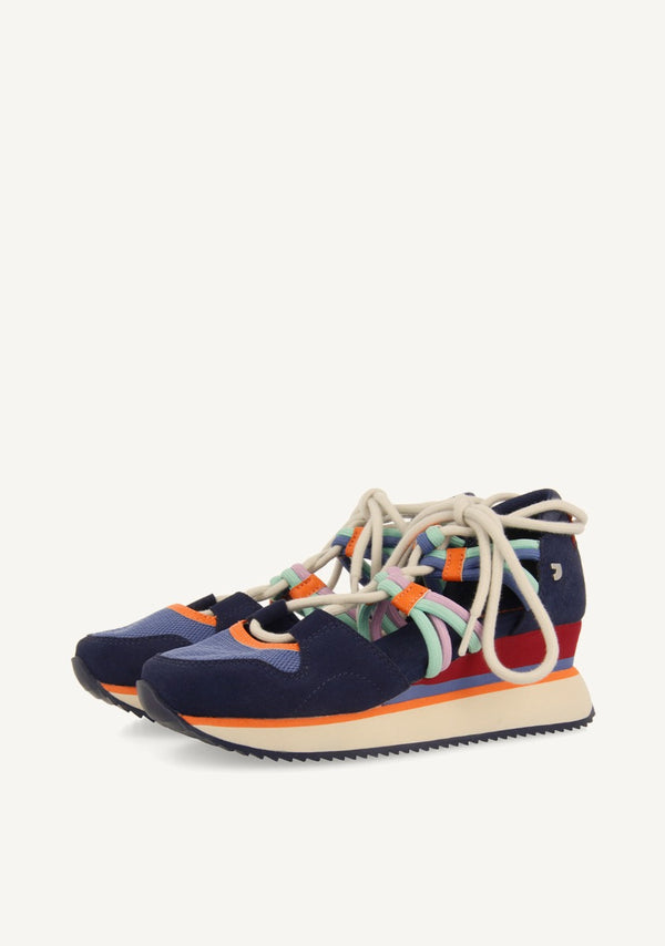 SNEAKERS ABIERTAS ATADAS PIEL LOCKE