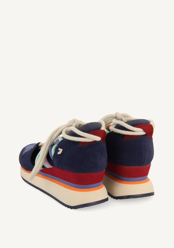 SNEAKERS ABIERTAS ATADAS PIEL LOCKE