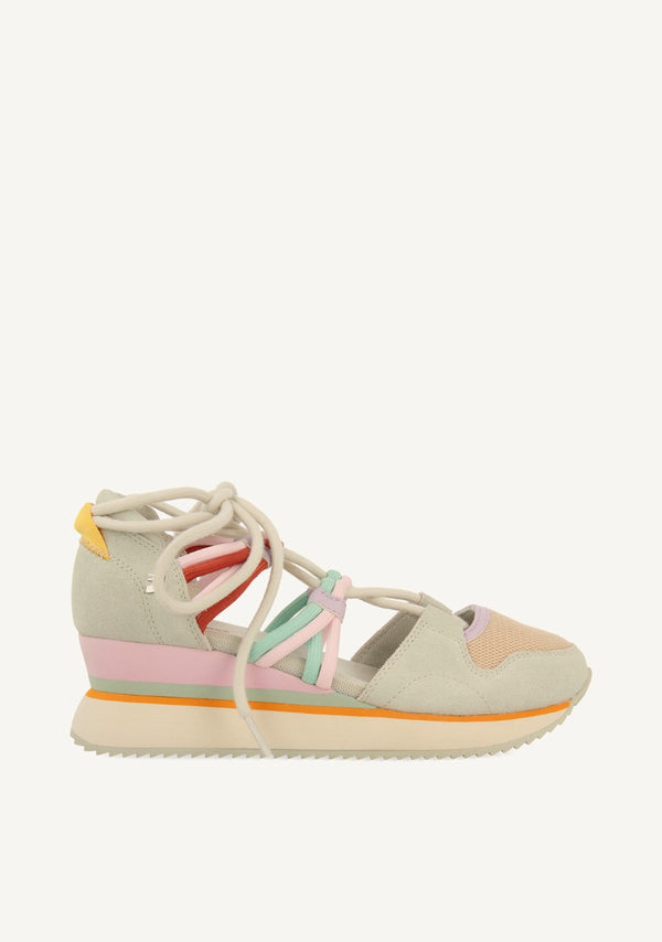 SNEAKERS ABIERTAS ATADAS PIEL LOCKE