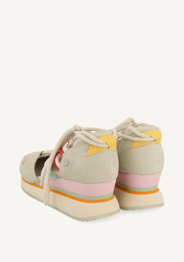 SNEAKERS ABIERTAS ATADAS PIEL LOCKE