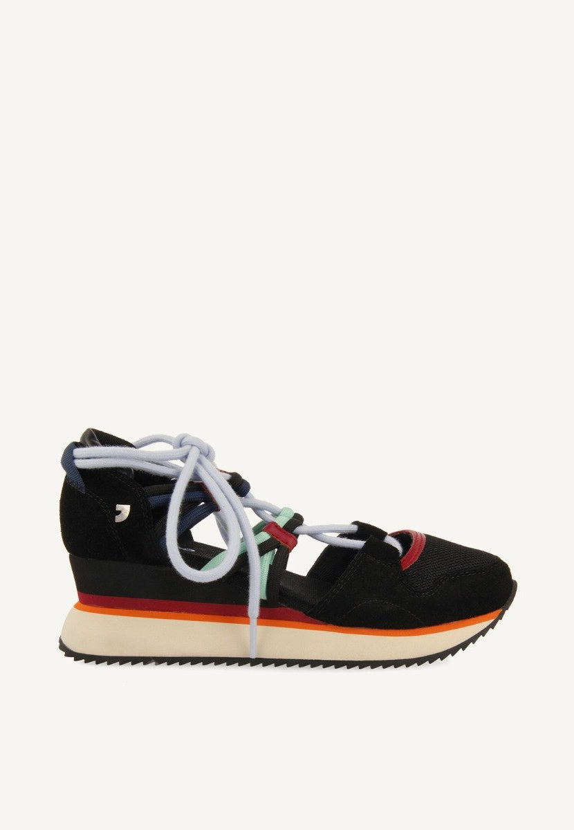 SNEAKERS ABIERTAS ATADAS PIEL LOCKE