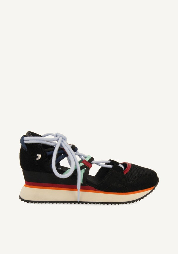 SNEAKERS ABIERTAS ATADAS PIEL LOCKE