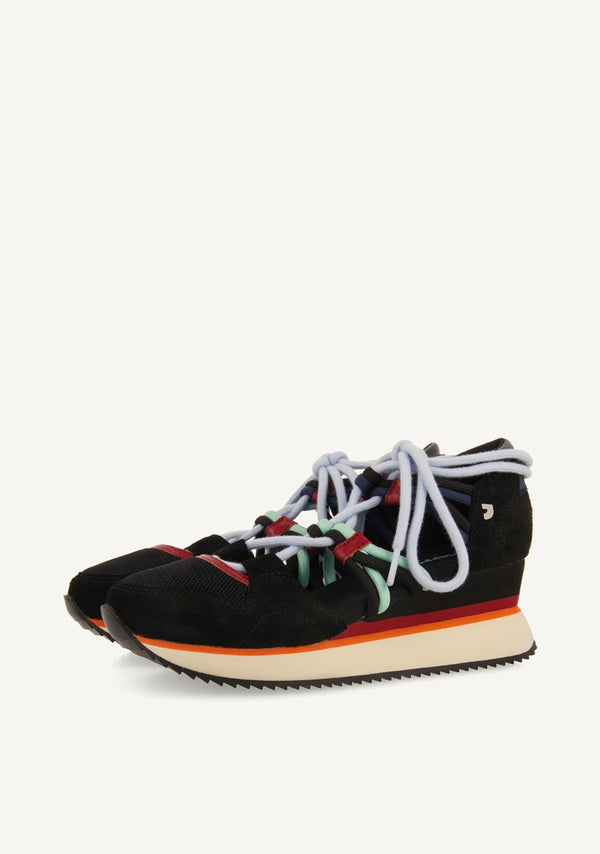 SNEAKERS ABIERTAS ATADAS PIEL LOCKE