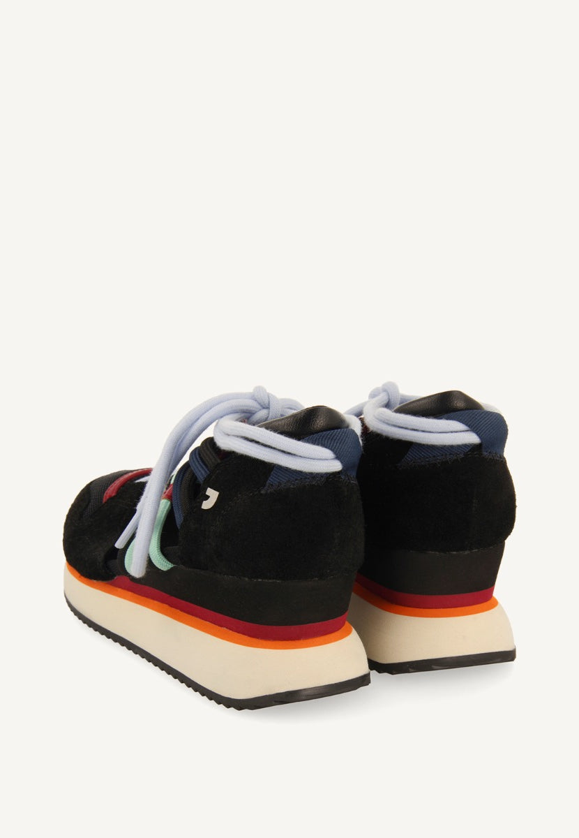 SNEAKERS ABIERTAS ATADAS PIEL LOCKE