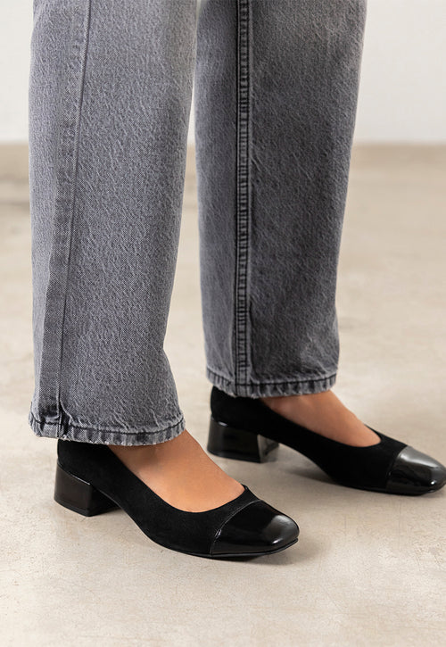 ZAPATOS DE SALÓN PIEL MODRA