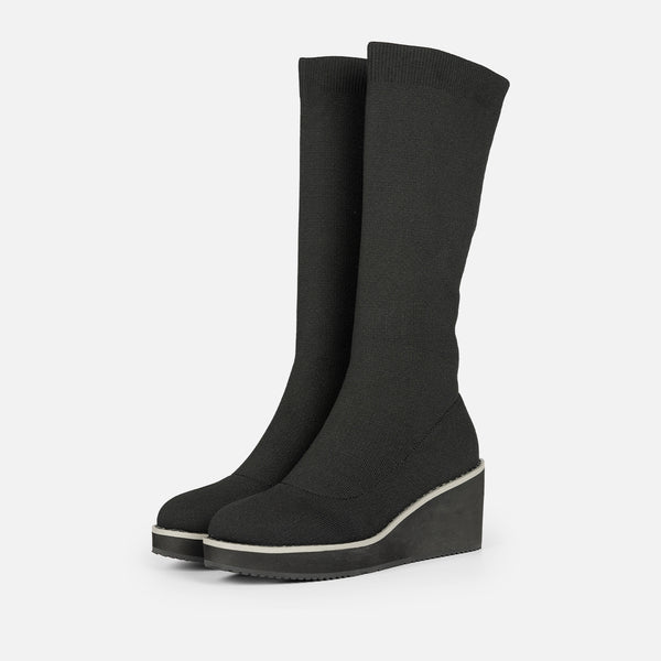 BOTAS ALTAS TIPO CALCETÍN CUÑA PERINTON