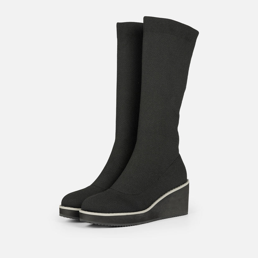 BOTAS ALTAS TIPO CALCETÍN CUÑA PERINTON
