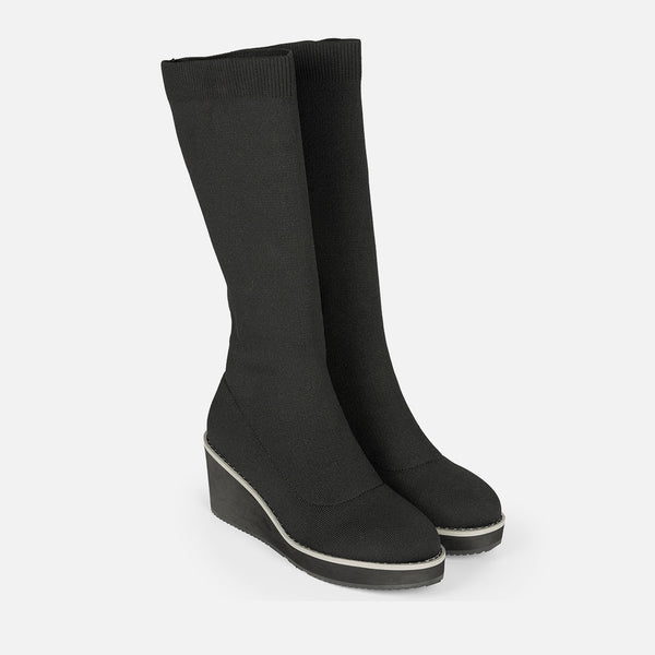 BOTAS ALTAS TIPO CALCETÍN CUÑA PERINTON