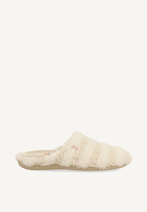 CHAUSSONS À RAYURES EN PEAU DE MOUTON SKARUP