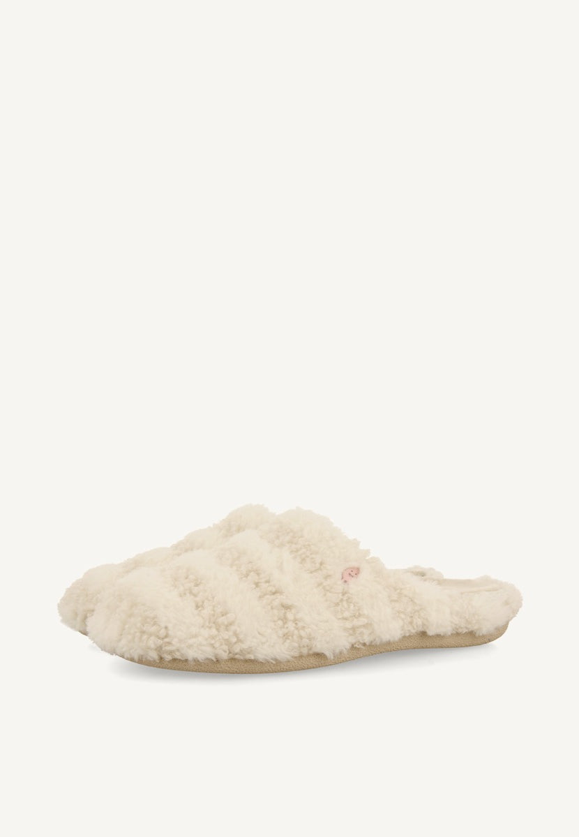 CHAUSSONS À RAYURES EN PEAU DE MOUTON SKARUP