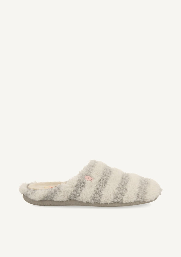 ZAPATILLAS DE CASA RAYAS PELO SKARUP