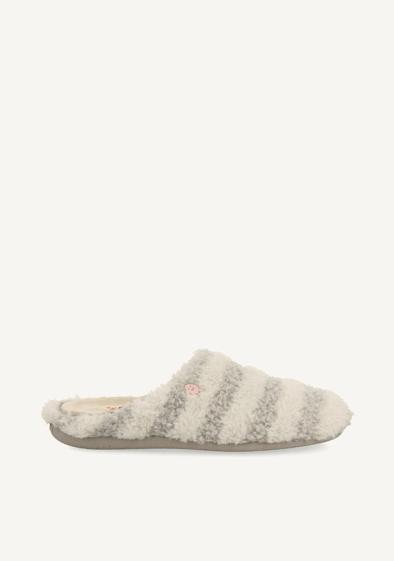 ZAPATILLAS DE CASA RAYAS PELO SKARUP