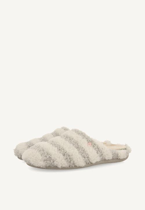 ZAPATILLAS DE CASA RAYAS PELO SKARUP
