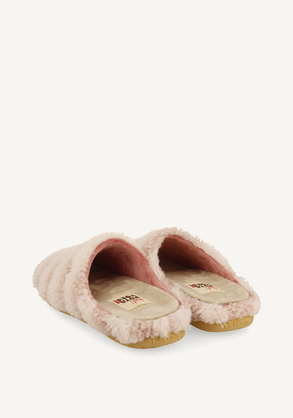 CHAUSSONS À RAYURES EN PEAU DE MOUTON SKARUP
