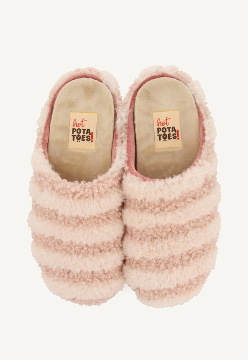 ZAPATILLAS DE CASA RAYAS PELO SKARUP